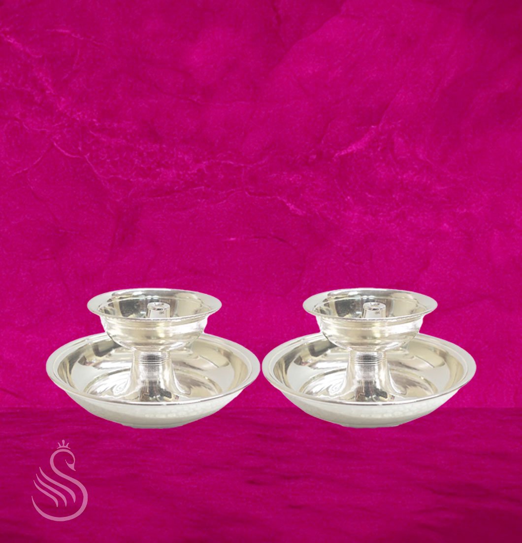 Silver Special Plate Jothi Pair - 56 Gm